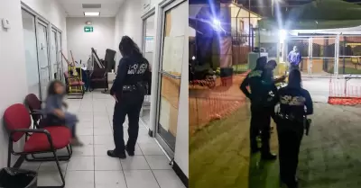 Polic�as protegen a ni�a v�ctima de omisi�n de cuidados