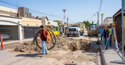 Realiza CESPM obra de drenaje pluvial en el Fraccionamiento Vista Hermosa
