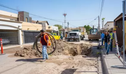 Realiza CESPM obra de drenaje pluvial en el Fraccionamiento Vista Hermosa