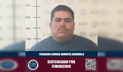 Sentenciado por feminicidio