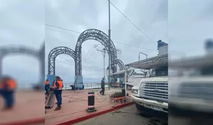 Estructura de catrina en Playas de Tijuana