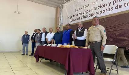 Ms de 2,300 transportistas han recibido capacitacin para su profesionalizacin