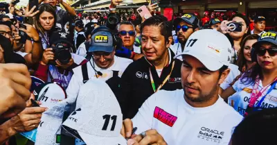 En la Fiesta de la F1, el pblico tiene como favorito al local "Checo" Prez