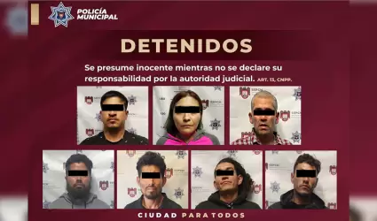 Detenidos en operativos