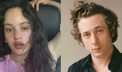 Rosala y Jeremy Allen White.