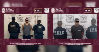 Hombres detenidos por contar con rdenes judiciales activas en Ensenada