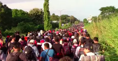 Ayuntamiento de Tijuana conf a que caravana migrante proveniente