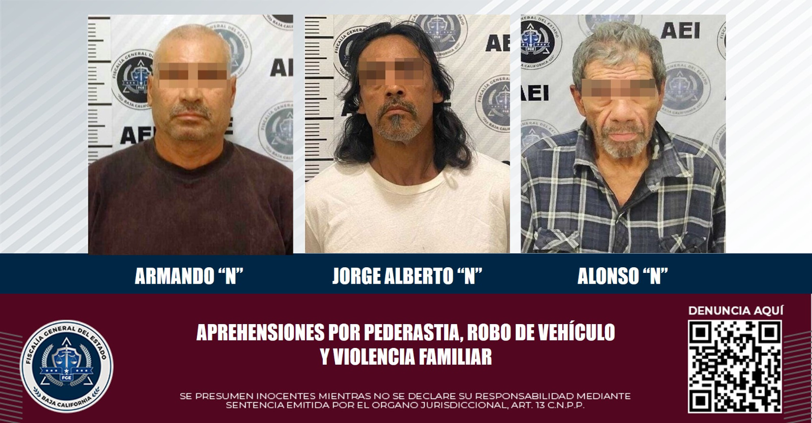 Captura Agencia Estatal de Investigación a tres sujetos con orden de ...