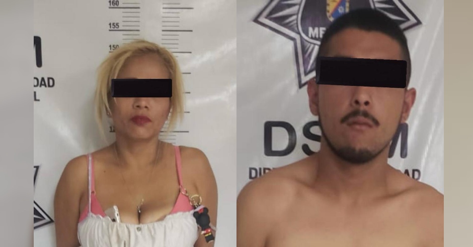 Policías detienen a pareja involucrada en robo con violencia a comercio ...