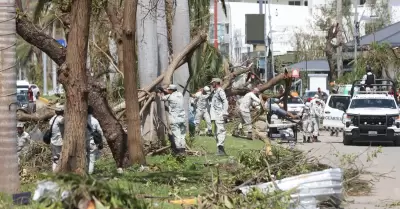 Elementos de la Guardia Nacional en Acapulco