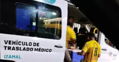 Una ambulancia fue utilizada como "cantina" en Izamal, Yucatn