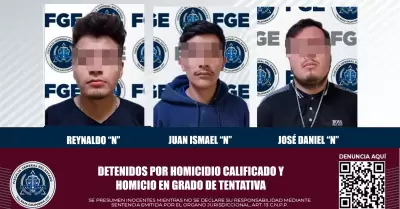 Capturan a tres hombres relacionados con hechos violentos registrados en Tecate