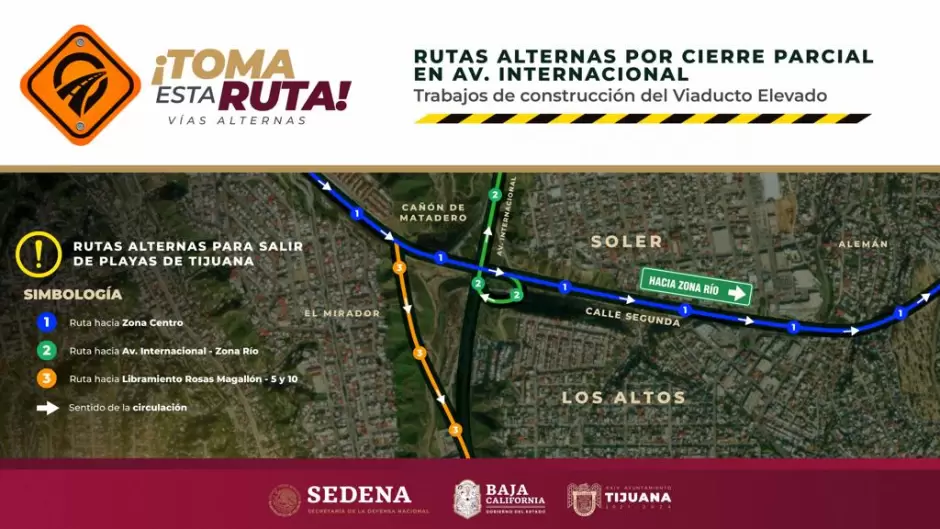 Intensifica Ayuntamiento bacheo en rutas alternas por cierre parcial de Avenida Internacional
