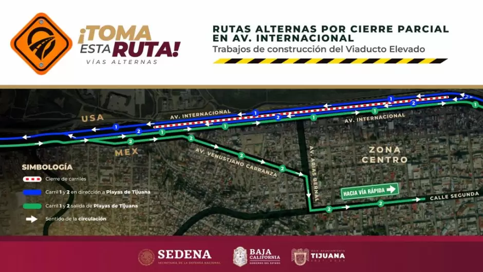 Intensifica Ayuntamiento bacheo en rutas alternas por cierre parcial de Avenida Internacional