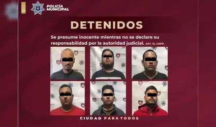 Detenidos con armas