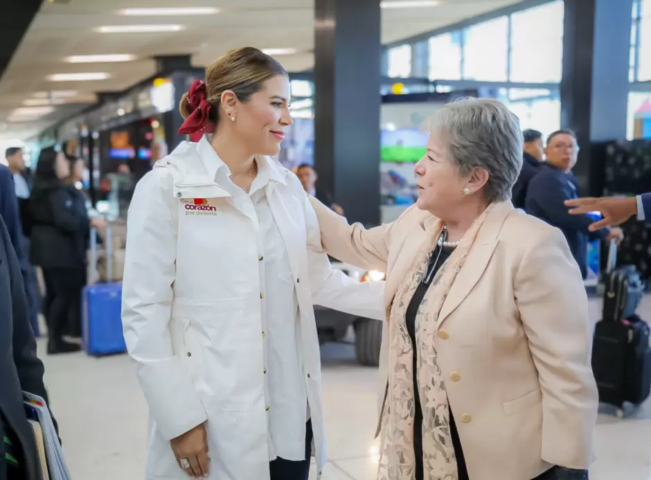 Realiza Marina del Pilar recorrido de trabajo con la canciller Alicia Brcena