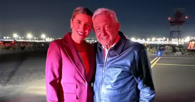 Marina del Pilar y Andrs Manuel Lpez Obrador