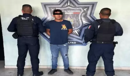 Detenido por violencia familiar en Cajeme