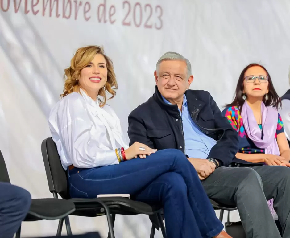 Reitera AMLO respaldo total a Marina del Pilar para impulsar a Baja California