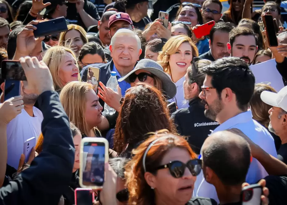 Reitera AMLO respaldo total a Marina del Pilar para impulsar a Baja California