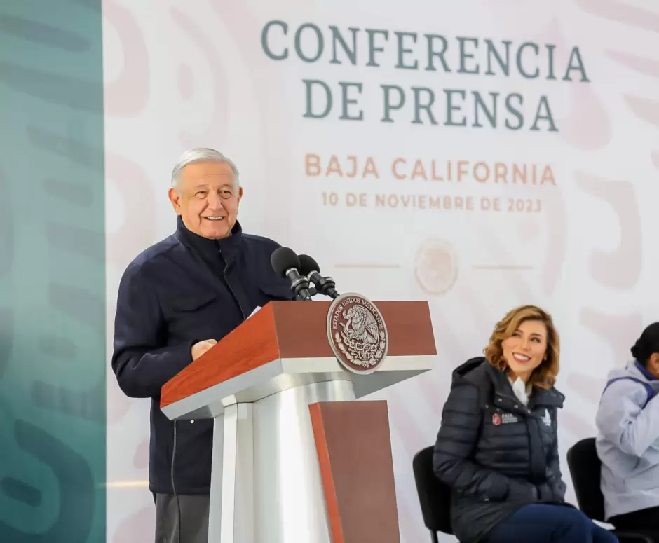 Reitera AMLO respaldo total a Marina del Pilar para impulsar a Baja California