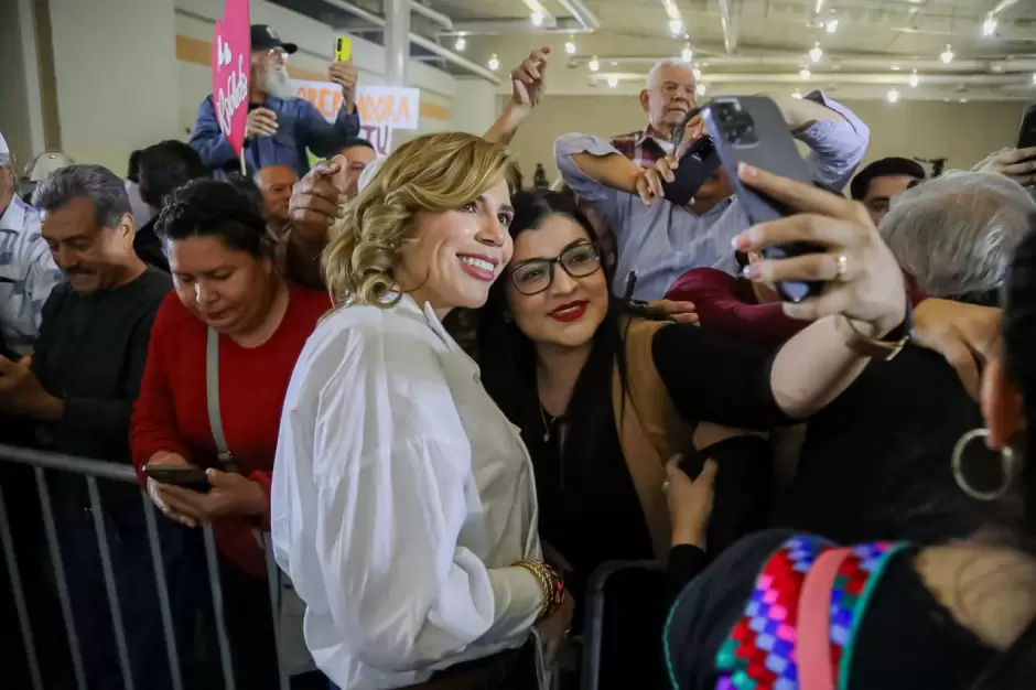 AMLO y Marina del Pilar en Mexicali