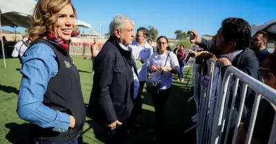 Presentan AMLO y Marina del Pilar programas de apoyo a San Felipe