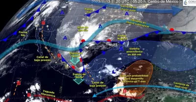 Sistemas meteorolgicos del 13 de noviembre de 2023