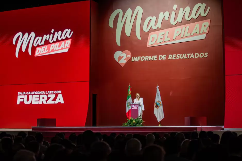 Marina del Pilar rinde segundo informe de gobierno