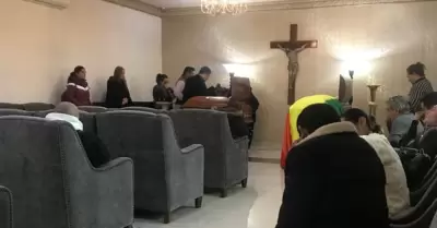 Funeral de Ociel Baena y su pareja