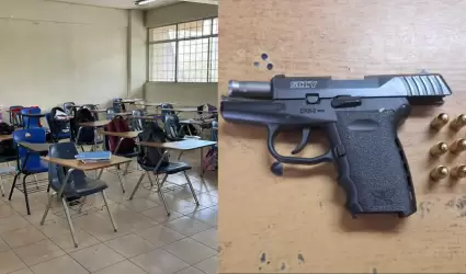 Arma de fuego en Plantel escolar