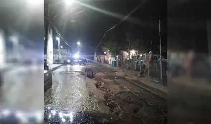 Deslave en Colonia Loma Alta de Tecate tras fuertes lluvias