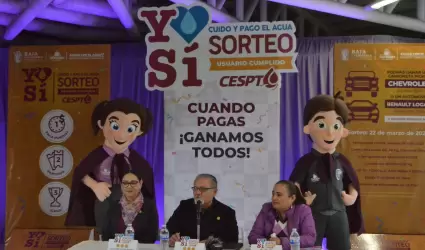 Segundo sorteo para las y los usuarios cumplidos "Yo s cuido el agua"