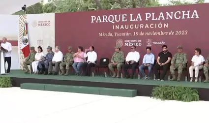 Inauguracin de parque La Plancha, en Mrida