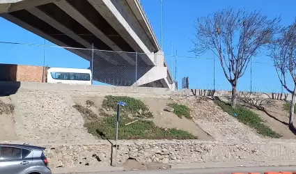 Malla ciclnica en canalizacin del Ro