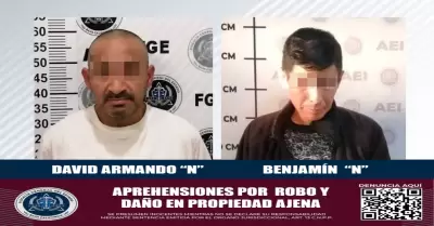 Sujetos por robo calificado y dao en propiedad ajena