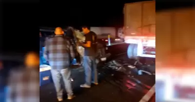 Accidente en la rumorosa