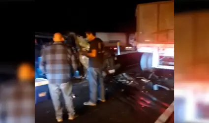 Accidente en la rumorosa