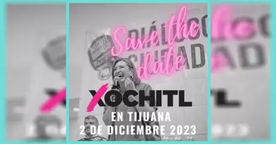 Viene Xchitl Glvez a Tijuana el sbado 2 de diciembre