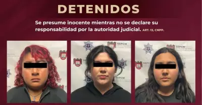 Arrestan a mujeres con vehculo robado y droga