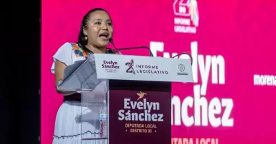 Ride diputada Evelyn Snchez Snchez su segundo informe de actividades legislati