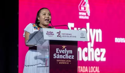 Ride diputada Evelyn Snchez Snchez su segundo informe de actividades legislati