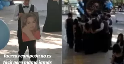 Joven baila con su mam� muerta