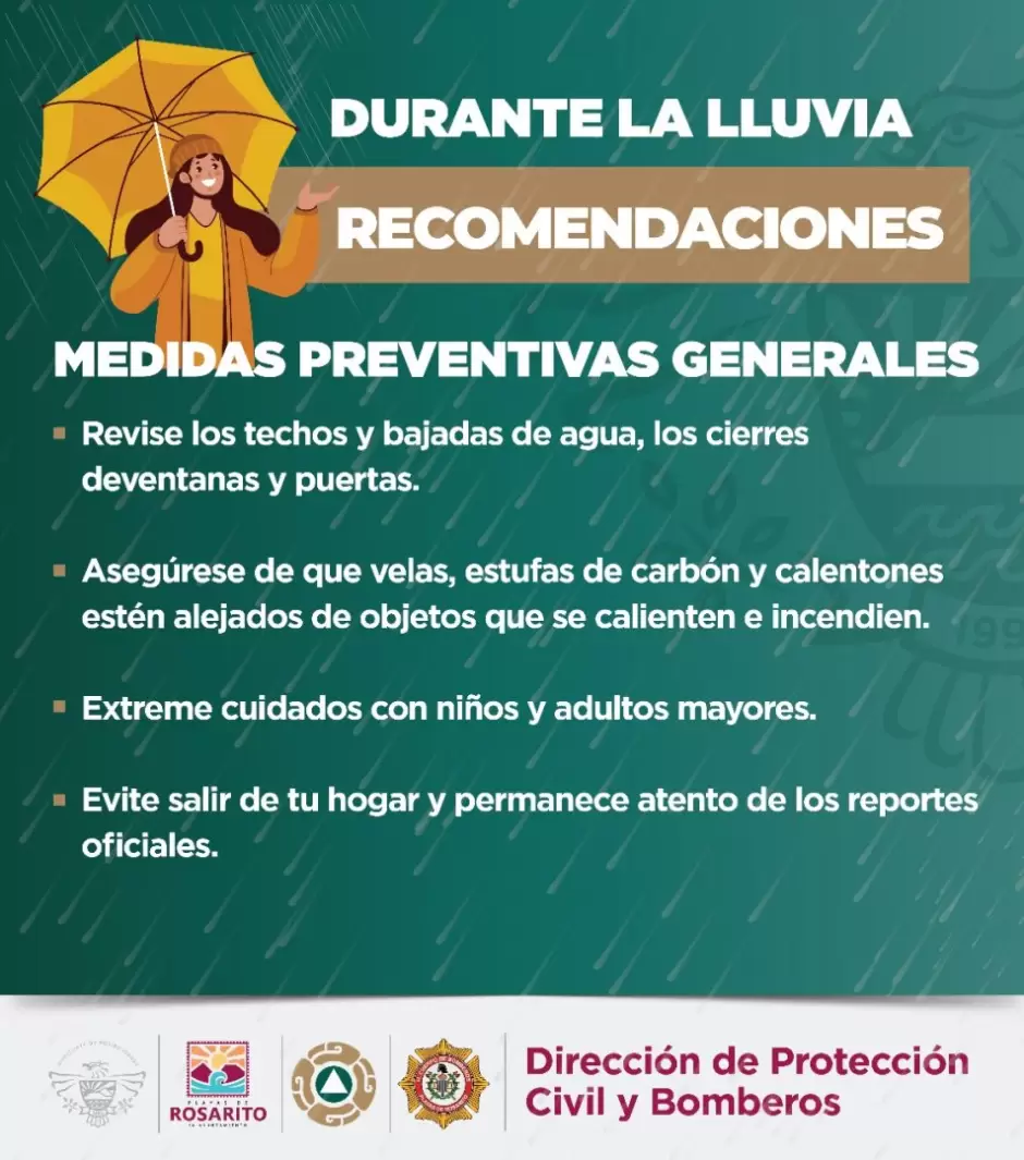 Pronstico de lluvias para esta tarde y maana jueves 30 de noviembre