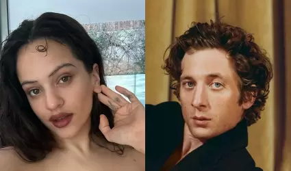 Rosala y Jeremy Allen White.