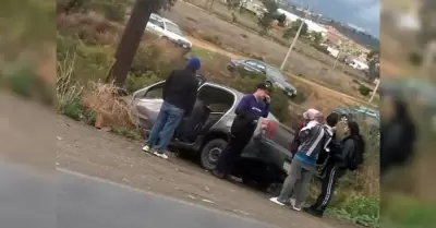 Accidente en la entrada de Villa del Campo