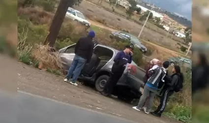 Accidente en la entrada de Villa del Campo