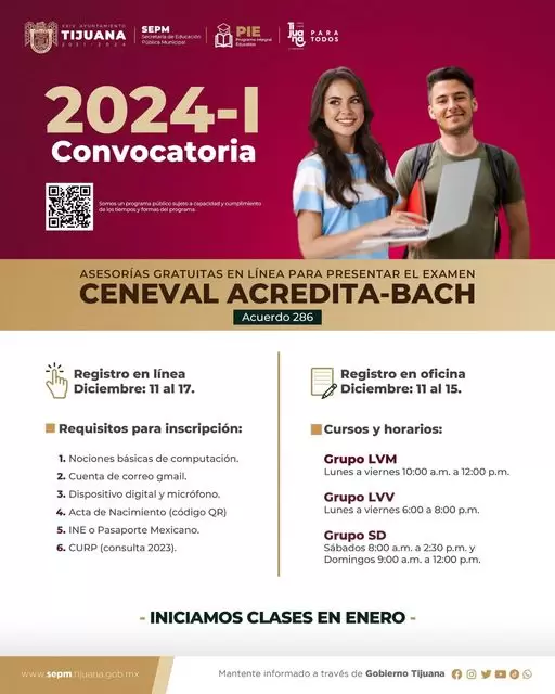 Iniciarn registros de adultos interesados en acreditar sus estudios de bachillerato