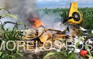 VIDEO Mueren al menos 3 personas en desplome de helicóptero de CFE en Morelos