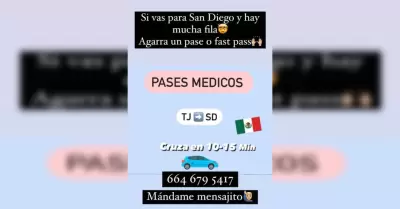 Venta irregular de pases mdicos